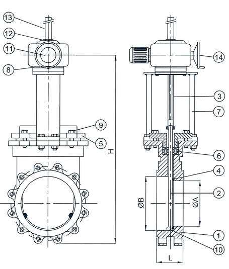 Actuador eléctrico de levantamiento de la válvula de puerta del tronco actuado para la industria de acero 0
